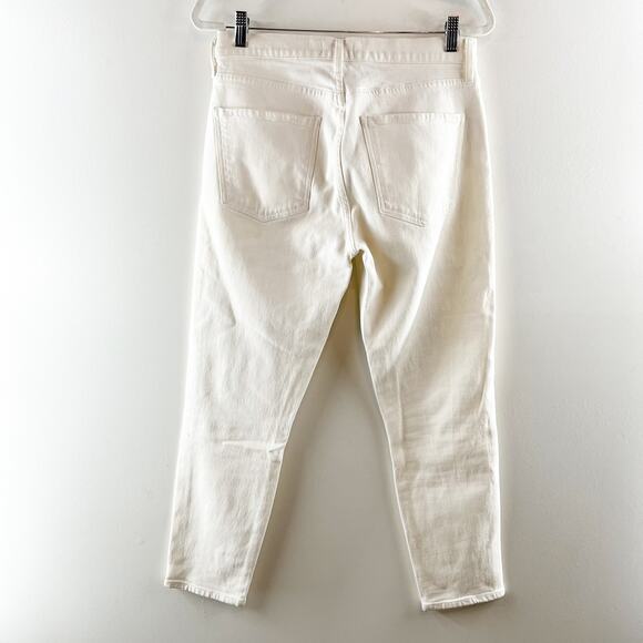 AGOLDE Sophie Crop High Rise Skinny Slim Jeans White 30 / 10 - Picture 6 of 11